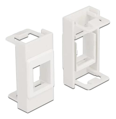 DeLOCK Easy 45 Module Keystone Holder 22.5 x 45 mm, white i gruppen Datautstyr / Kabler og adaptere / Nettverk / Adaptere og koblinger hos TP E-commerce Nordic AB (C70662)