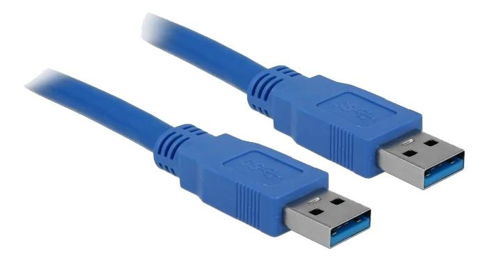 DeLOCK Cable USB 3.0 Type-A male > USB 3.0 Type-A male 2 m blue i gruppen Datautstyr / Kabler og adaptere / USB / USB-A / Kabler hos TP E-commerce Nordic AB (C70665)