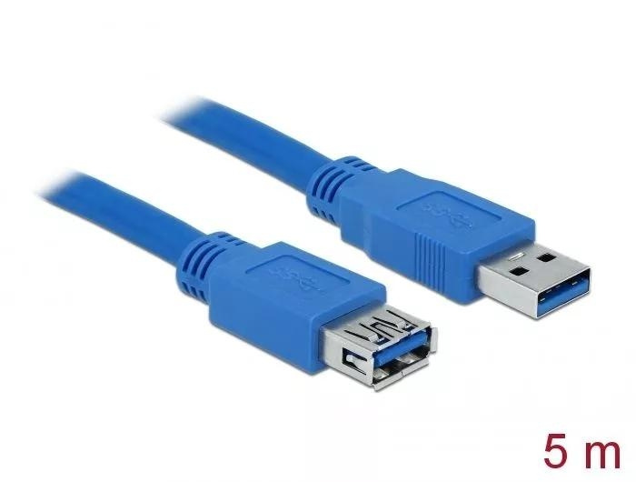 DeLOCK Extension cable USB 3.0 Type-A male > USB 3.0 Type-A fe 5 m i gruppen Datautstyr / Kabler og adaptere / USB / USB-A / Kabler hos TP E-commerce Nordic AB (C70666)