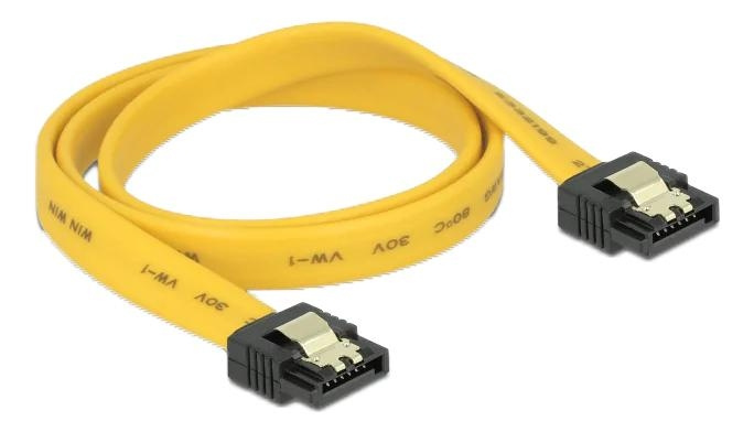 DeLOCK SATA 6 Gb/s Cable 50 cm yellow i gruppen Datautstyr / Kabler og adaptere / Intern / SATA hos TP E-commerce Nordic AB (C70672)