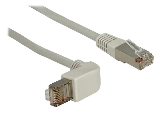 DeLOCK Network cable RJ45 Cat.5e SF/UTP upwards angled/straight 1 m i gruppen Datautstyr / Kabler og adaptere / Nettverk / Cat5e hos TP E-commerce Nordic AB (C70681)