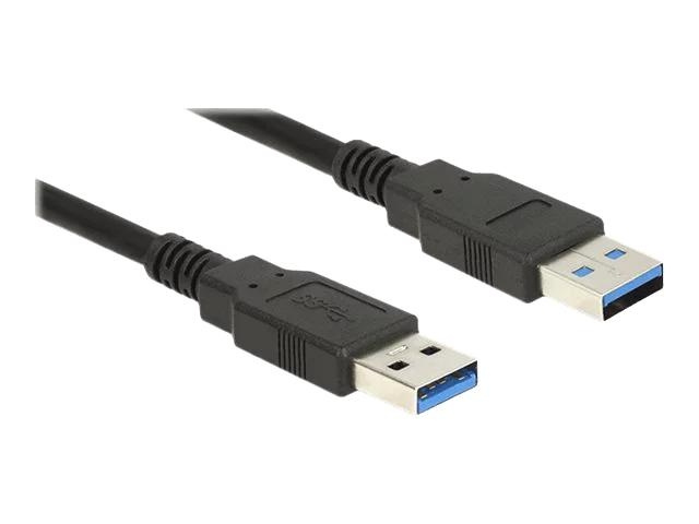 DeLOCK Cable USB 3.0 Type-A male > USB 3.0 Type-A male 0.5 m black i gruppen Datautstyr / Kabler og adaptere / USB / USB-A / Kabler hos TP E-commerce Nordic AB (C70697)