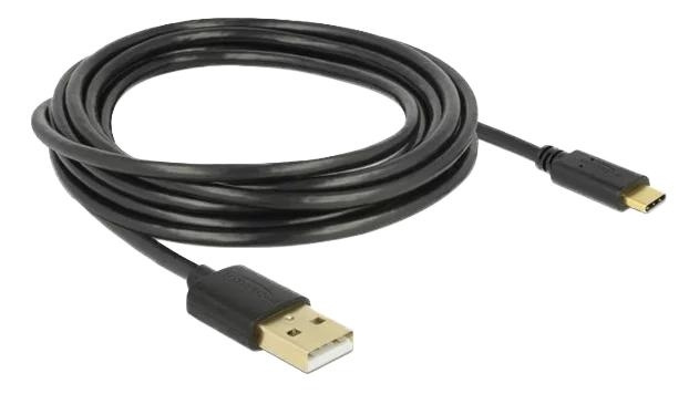 DeLOCK USB 2.0 cable Type-A to Type-C 3 m i gruppen Datautstyr / Kabler og adaptere / USB / USB-C hos TP E-commerce Nordic AB (C70700)