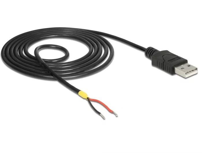 DeLOCK Cable USB 2.0 Type-A male > 2 x open wires power 1.5 m i gruppen Datautstyr / Kabler og adaptere / USB / USB-A / Kabler hos TP E-commerce Nordic AB (C70712)