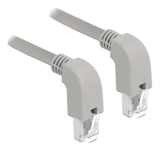 DeLOCK Network cable RJ45 Cat.5e SF UTP downwards angled 2m i gruppen Datautstyr / Kabler og adaptere / Nettverk / Cat5e hos TP E-commerce Nordic AB (C70717)