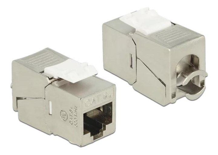 DeLOCK Keystone-modul RJ45-kontakt > LSA Cat.6A STP compact i gruppen Datautstyr / Kabler og adaptere / Nettverk / Adaptere og koblinger hos TP E-commerce Nordic AB (C70736)