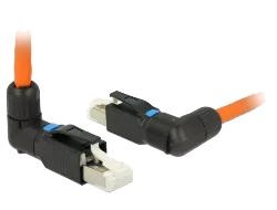 DeLOCK RJ45 Plug field assembly Cat.6A angled i gruppen Datautstyr / Kabler og adaptere / Nettverk / Adaptere og koblinger hos TP E-commerce Nordic AB (C70741)