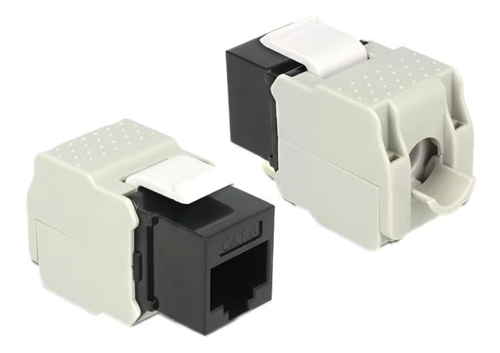 DeLOCK Keystone-modul RJ45-kontakt > LSA Cat.6 UTP svart i gruppen Datautstyr / Kabler og adaptere / Nettverk / Adaptere og koblinger hos TP E-commerce Nordic AB (C70747)