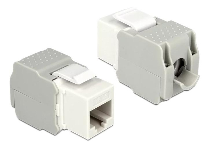 DeLOCK Keystone Module RJ45 jack > LSA Cat.6 UTP white i gruppen Datautstyr / Kabler og adaptere / Nettverk / Adaptere og koblinger hos TP E-commerce Nordic AB (C70748)