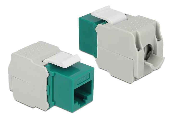 DeLOCK Keystone Module RJ45 jack > LSA Cat.6 UTP green i gruppen Datautstyr / Kabler og adaptere / Nettverk / Adaptere og koblinger hos TP E-commerce Nordic AB (C70751)