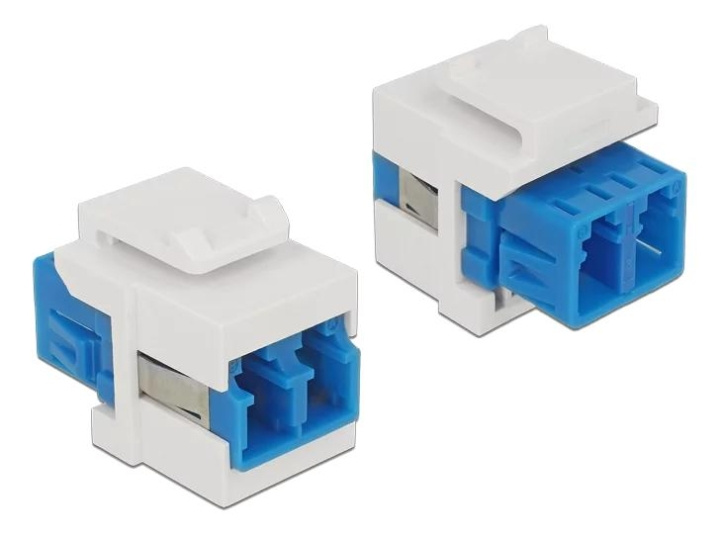 DeLOCK Keystone Module LC Duplex female to LC Duplex female i gruppen Datautstyr / Kabler og adaptere / Nettverk / Adaptere og koblinger hos TP E-commerce Nordic AB (C70752)