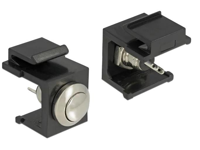 DeLOCK Keystone Push-button black i gruppen Datautstyr / Kabler og adaptere / Nettverk / Adaptere og koblinger hos TP E-commerce Nordic AB (C70757)