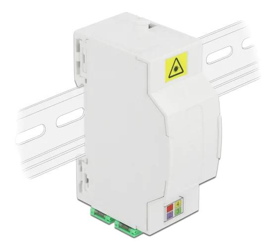 DeLOCK Tilkoblingsboks for optisk fiber DIN-skinne 4xSC Simplex LC Duplex i gruppen Datautstyr / Kabler og adaptere / Nettverk / Adaptere og koblinger hos TP E-commerce Nordic AB (C70766)