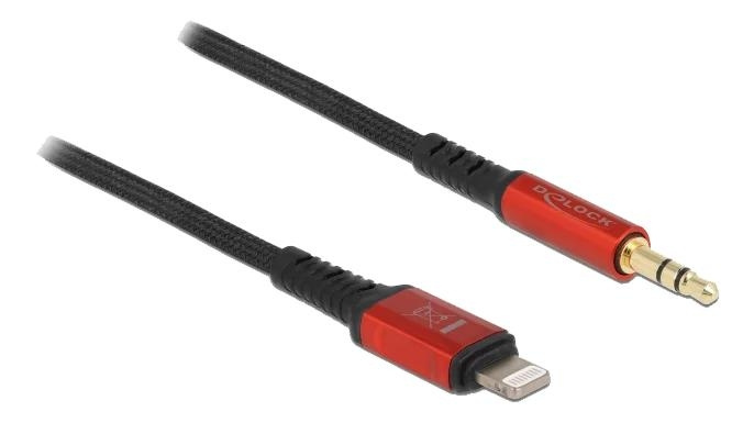 DeLOCK Audio Cable 8 pin Lightning™ male to Stereo jack male 3.5 mm i gruppen Elektronikk / Kabler og adaptere / Lyd analog / 3,5 mm hos TP E-commerce Nordic AB (C70768)