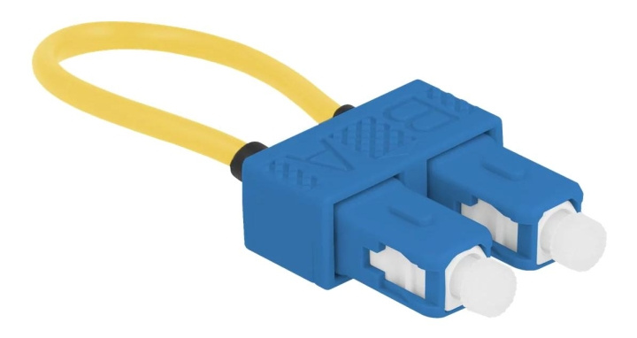 DeLOCK Optical Fiber loopback Adapter SC / UPC singlemode, blue i gruppen Datautstyr / Nettverk / Mediakonvertere hos TP E-commerce Nordic AB (C70770)