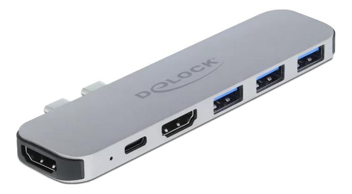 DeLOCK Docking Station for MacBook Dual HDMI 4K / PD / Hub i gruppen Datautstyr / Bærbare datamaskiner og tilbehør / Dokkingstasjoner hos TP E-commerce Nordic AB (C70780)