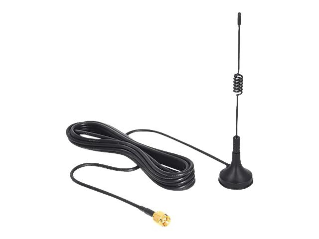 DeLOCK ISM 433 MHz Antenna SMA 3 dBi omnidirectional fixed magn i gruppen Datautstyr / Nettverk / Nettverkskort / USB hos TP E-commerce Nordic AB (C70785)