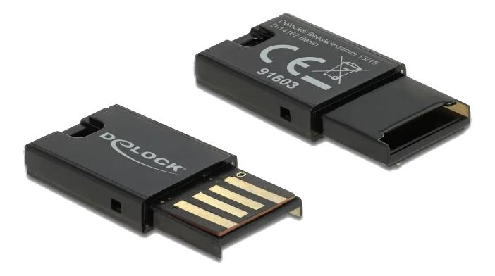 DeLOCK USB 2.0 Card Reader for Micro SD memory cards i gruppen Elektronikk / Lagringsmedia / Minnekortleser hos TP E-commerce Nordic AB (C70791)