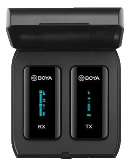 BOYA 2.4G Mini Wireless Microphone for Android/Type-C 1+2 i gruppen Datautstyr / Datamaskin Tilbehør / Mikrofoner hos TP E-commerce Nordic AB (C70802)