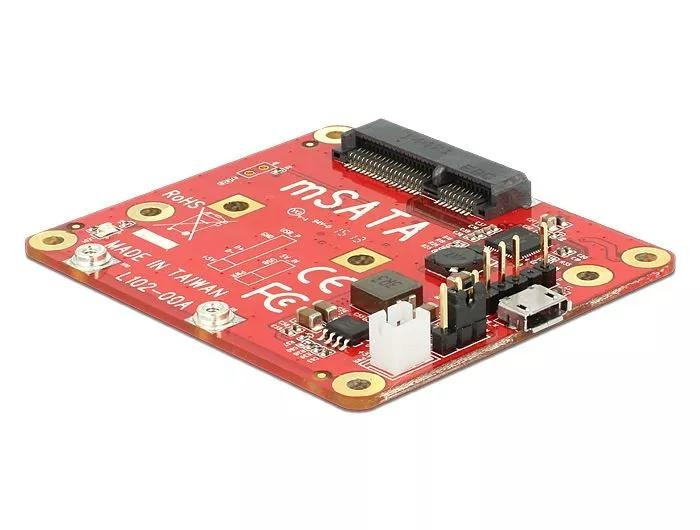 DeLOCK Raspberry mSATA module, Type Micro-B, incl. mounting kit i gruppen Datautstyr / PC-Komponenter / Harddisker / Adaptere og tilbehør hos TP E-commerce Nordic AB (C70818)