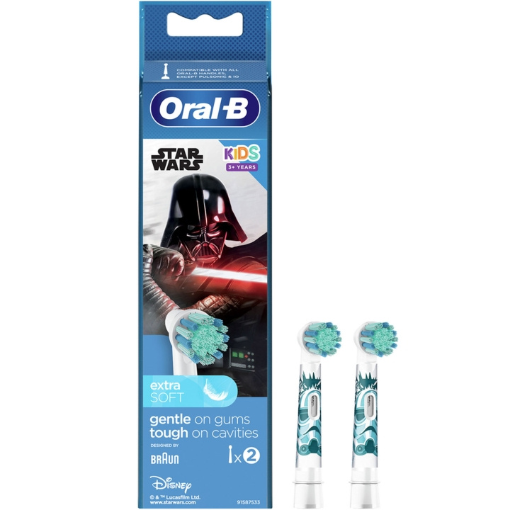 Oral B Borsthuvud Star Wars 2st i gruppen HELSE OG SKJØNNHET / Munnpleie / Elektriske tannbørster tilbehør hos TP E-commerce Nordic AB (C70861)