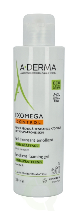 A-Derma Exomega Control Emollient Foaming Gel 500 ml i gruppen HELSE OG SKJØNNHET / Hudpleie / Kroppspleie / Bad- og dusjkrem hos TP E-commerce Nordic AB (C70965)