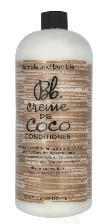 Bumble and Bumble Bumble & Bumble Creme de Coco Conditioner 1000 ml Dry Or Coarse Hair i gruppen HELSE OG SKJØNNHET / Hår & styling / Hårpleie / Balsam hos TP E-commerce Nordic AB (C70985)