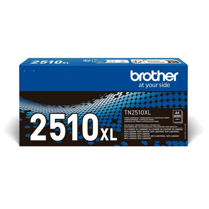 Brother Toner TN2510XL TN-2510 XL Svart i gruppen Datautstyr / Skrivere og tilbehør / Blekk og toner / Toner / Brother hos TP E-commerce Nordic AB (C71092)