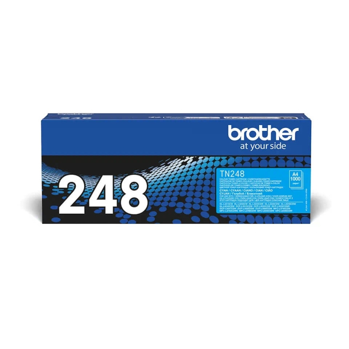 Brother Toner TN248C TN-248 Cyan i gruppen Datautstyr / Skrivere og tilbehør / Blekk og toner / Toner / Brother hos TP E-commerce Nordic AB (C71094)