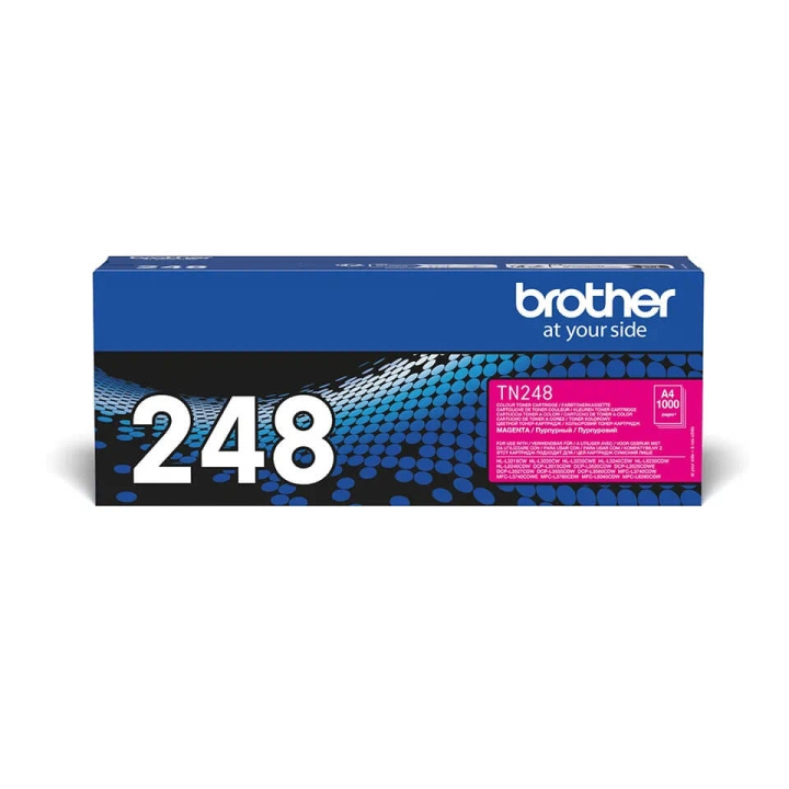 Brother Toner TN248M TN-248 Magenta i gruppen Datautstyr / Skrivere og tilbehør / Blekk og toner / Toner / Brother hos TP E-commerce Nordic AB (C71095)