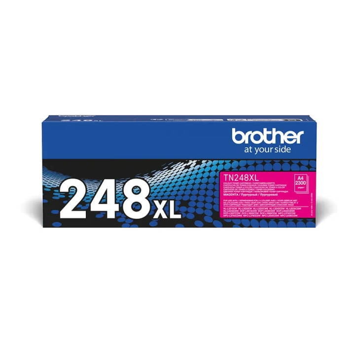 Brother Toner TN248XLM TN-248 XL Magenta i gruppen Datautstyr / Skrivere og tilbehør / Blekk og toner / Toner / Brother hos TP E-commerce Nordic AB (C71099)