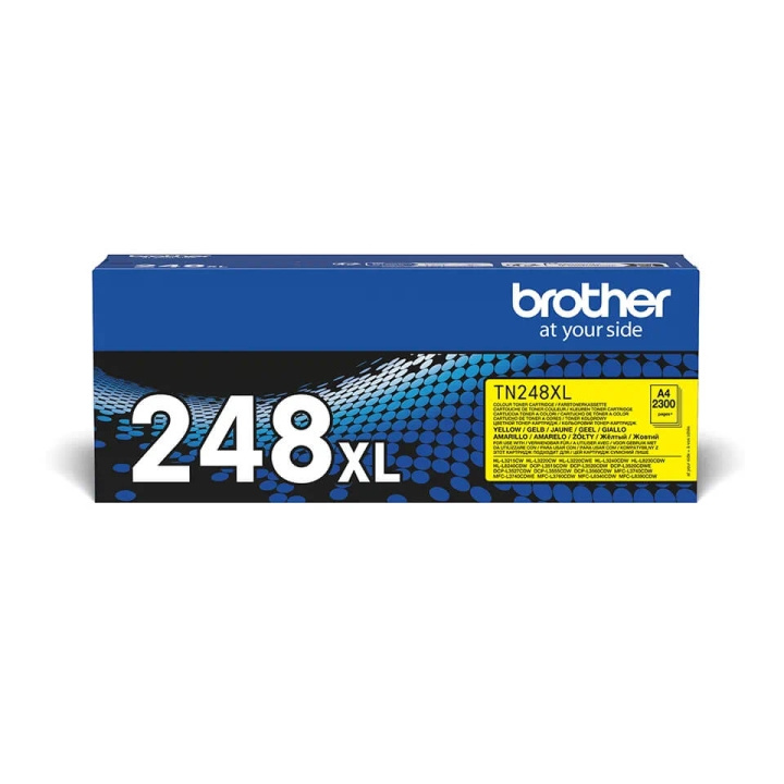 Brother Toner TN248XLY TN-248 XL Yellow i gruppen Datautstyr / Skrivere og tilbehør / Blekk og toner / Toner / Brother hos TP E-commerce Nordic AB (C71100)