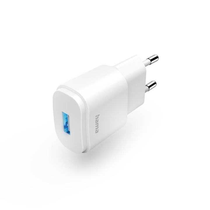 Hama Lader 1xUSB-A 6W Hvit i gruppen SMARTTELEFON & NETTBRETT / Ladere og Kabler / Vegglader / Vegglader USB hos TP E-commerce Nordic AB (C71157)