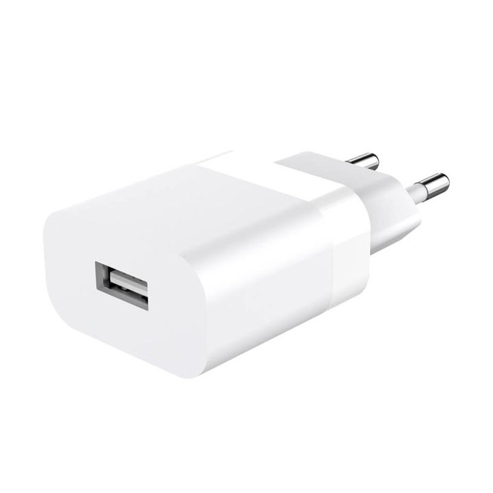 Gear Charger 220V 1xUSB-A 2.4A White i gruppen SMARTTELEFON & NETTBRETT / Ladere og Kabler / Vegglader / Vegglader USB hos TP E-commerce Nordic AB (C71367)