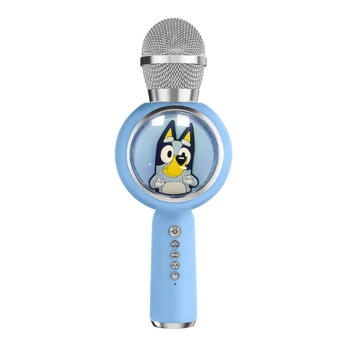 BLUEY Karaoke Mic PopSing With LED i gruppen Elektronikk / Lyd & Bilde / Håndholdte mikrofoner hos TP E-commerce Nordic AB (C71393)