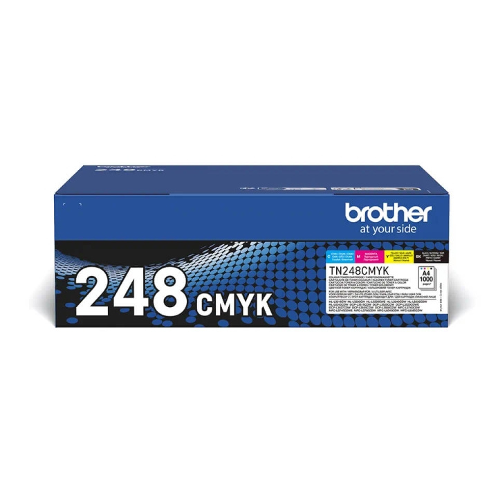 Brother Toner TN248VAL TN-248 Multipack i gruppen Datautstyr / Skrivere og tilbehør / Blekk og toner / Toner / Brother hos TP E-commerce Nordic AB (C71397)