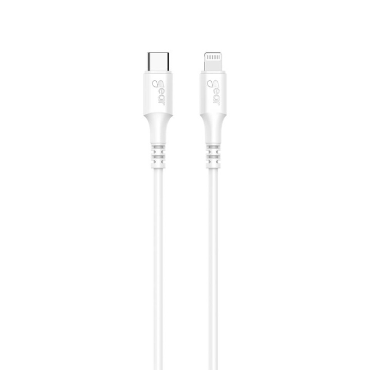 GEAR Cable USB-C to Lightning C94 0.5m MFI Cable White i gruppen SMARTTELEFON & NETTBRETT / Ladere og Kabler / Kabler / Kabler Lightning hos TP E-commerce Nordic AB (C71399)