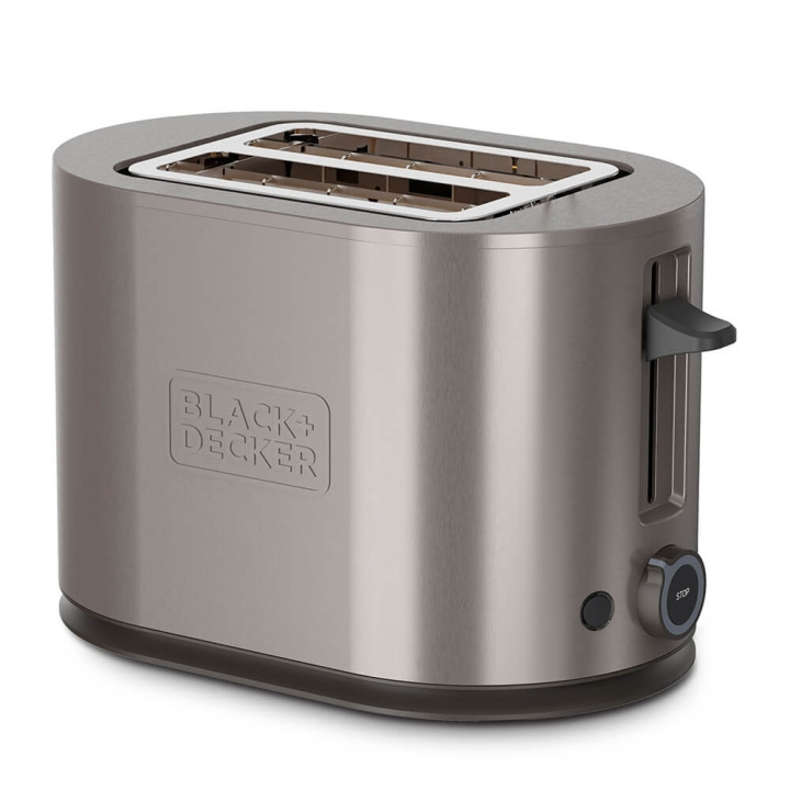 BLACK+DECKER Toaster 2 Slot Stainless Steel i gruppen HJEM, HUS OG HAGE / Husholdningsapparater / Brødristere og toastjern / Brødristere hos TP E-commerce Nordic AB (C71419)