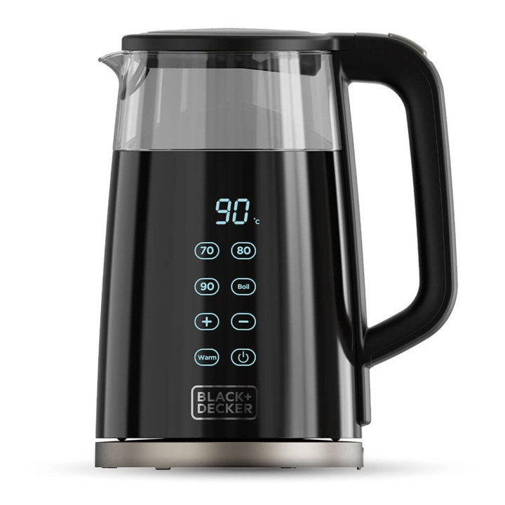 BLACK+DECKER Kettle Glass Black 1,7L i gruppen HJEM, HUS OG HAGE / Husholdningsapparater / Vann og juice / Vannkokere hos TP E-commerce Nordic AB (C71421)