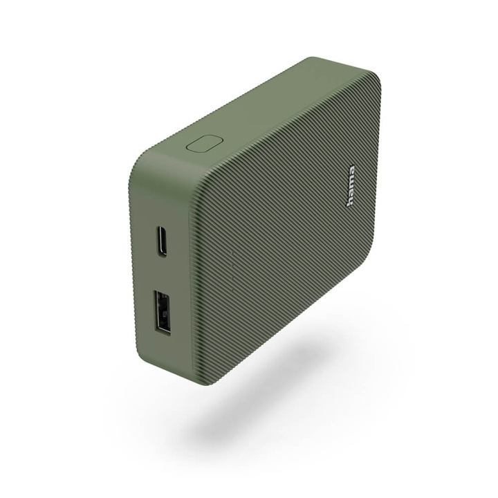 Hama Powerbank Colour 10 10000mAh USB-C+USB-A Grønn i gruppen SMARTTELEFON & NETTBRETT / Ladere og Kabler / Powerbanks hos TP E-commerce Nordic AB (C71532)