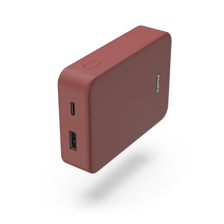 Hama Powerbank Colour 10 10000mAh USB-C+USB-A Rød i gruppen SMARTTELEFON & NETTBRETT / Ladere og Kabler / Powerbanks hos TP E-commerce Nordic AB (C71533)