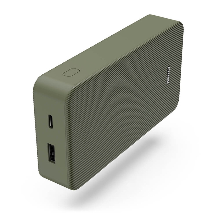 Hama Powerbank Colour 20 20000mAh USB-C+USB-A Grønn i gruppen SMARTTELEFON & NETTBRETT / Ladere og Kabler / Powerbanks hos TP E-commerce Nordic AB (C71535)