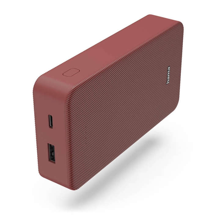 Hama Powerbank Colour 20 20000mAh USB-C+USB-A Rød i gruppen SMARTTELEFON & NETTBRETT / Ladere og Kabler / Powerbanks hos TP E-commerce Nordic AB (C71536)