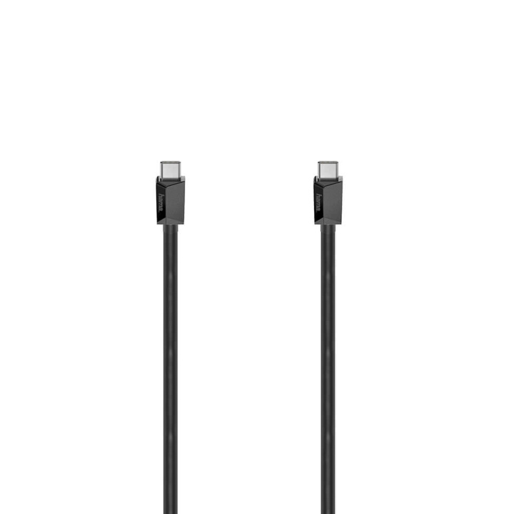 Hama Kabel USB-C USB 3.2 Gen2 10 Gbit/s 100W 2.0m Svart i gruppen Datautstyr / Kabler og adaptere / USB / USB-C hos TP E-commerce Nordic AB (C71590)