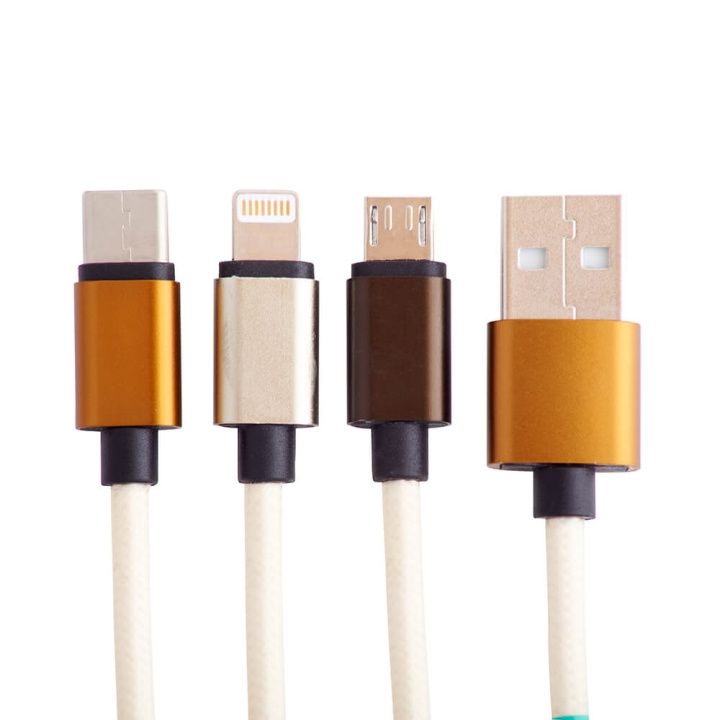 Squishmallows Chargercable 1.2m Cam 3in1 USB-C/Micro/Lightning i gruppen SMARTTELEFON & NETTBRETT / Ladere og Kabler / Kabler / Kabler type C hos TP E-commerce Nordic AB (C71662)