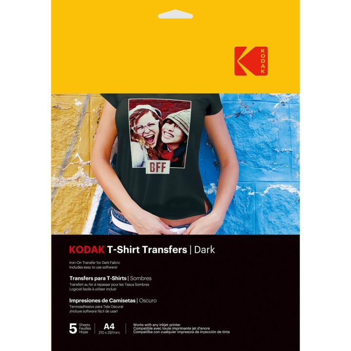 Kodak T-Shirt Transfers Dark A4 x5 i gruppen Elektronikk / Foto og video / Fotograferingsutstyr / Annet hos TP E-commerce Nordic AB (C71674)