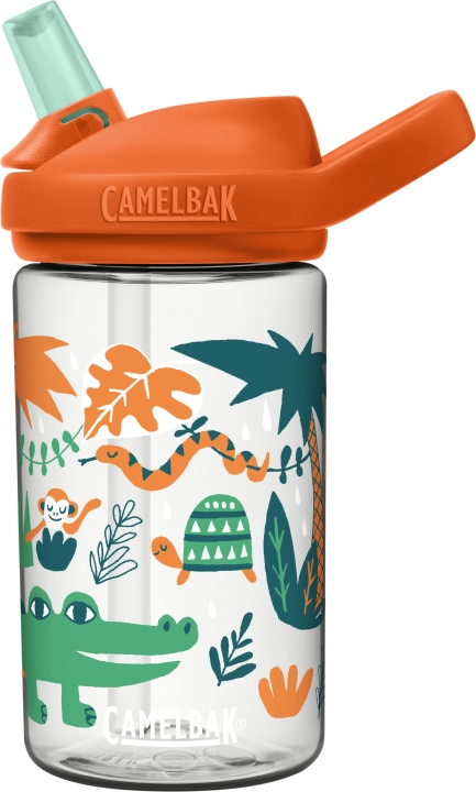 Camelbak Eddy+ Kids 0,4L vannflaske, Jungle Animals i gruppen LEKER, BARN OG BABY / Spise & drikke / Tåteflasker & tilbehør hos TP E-commerce Nordic AB (C71831)