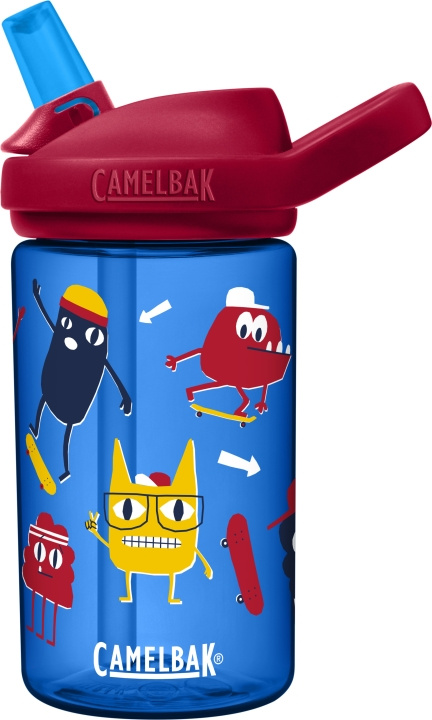 Camelbak Eddy+ Kids 0,4L vannflaske, Skate Monsters i gruppen LEKER, BARN OG BABY / Spise & drikke / Tåteflasker & tilbehør hos TP E-commerce Nordic AB (C71832)