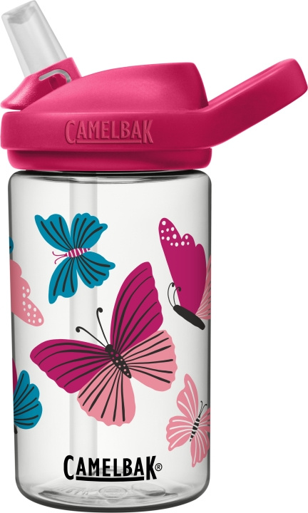 Camelbak Eddy+ Kids 0,4L flaske, Butterflies i gruppen LEKER, BARN OG BABY / Spise & drikke / Tåteflasker & tilbehør hos TP E-commerce Nordic AB (C71836)