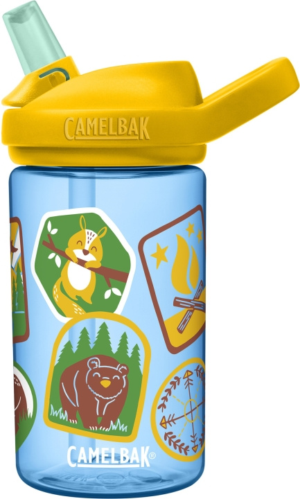 Camelbak Eddy+ Kids 0,4L vannflaske, Explorer Patches i gruppen LEKER, BARN OG BABY / Spise & drikke / Tåteflasker & tilbehør hos TP E-commerce Nordic AB (C71851)